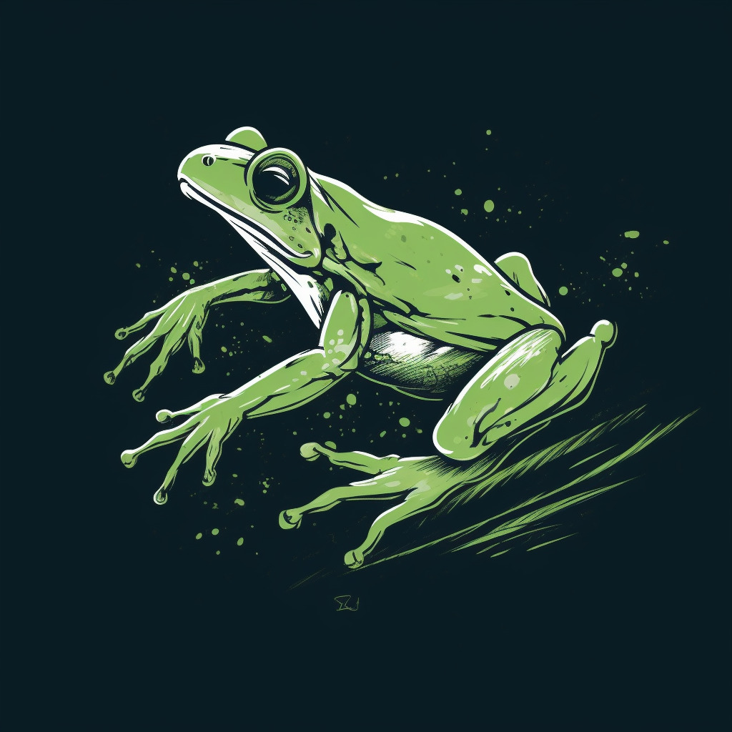 frog jumping cliparts