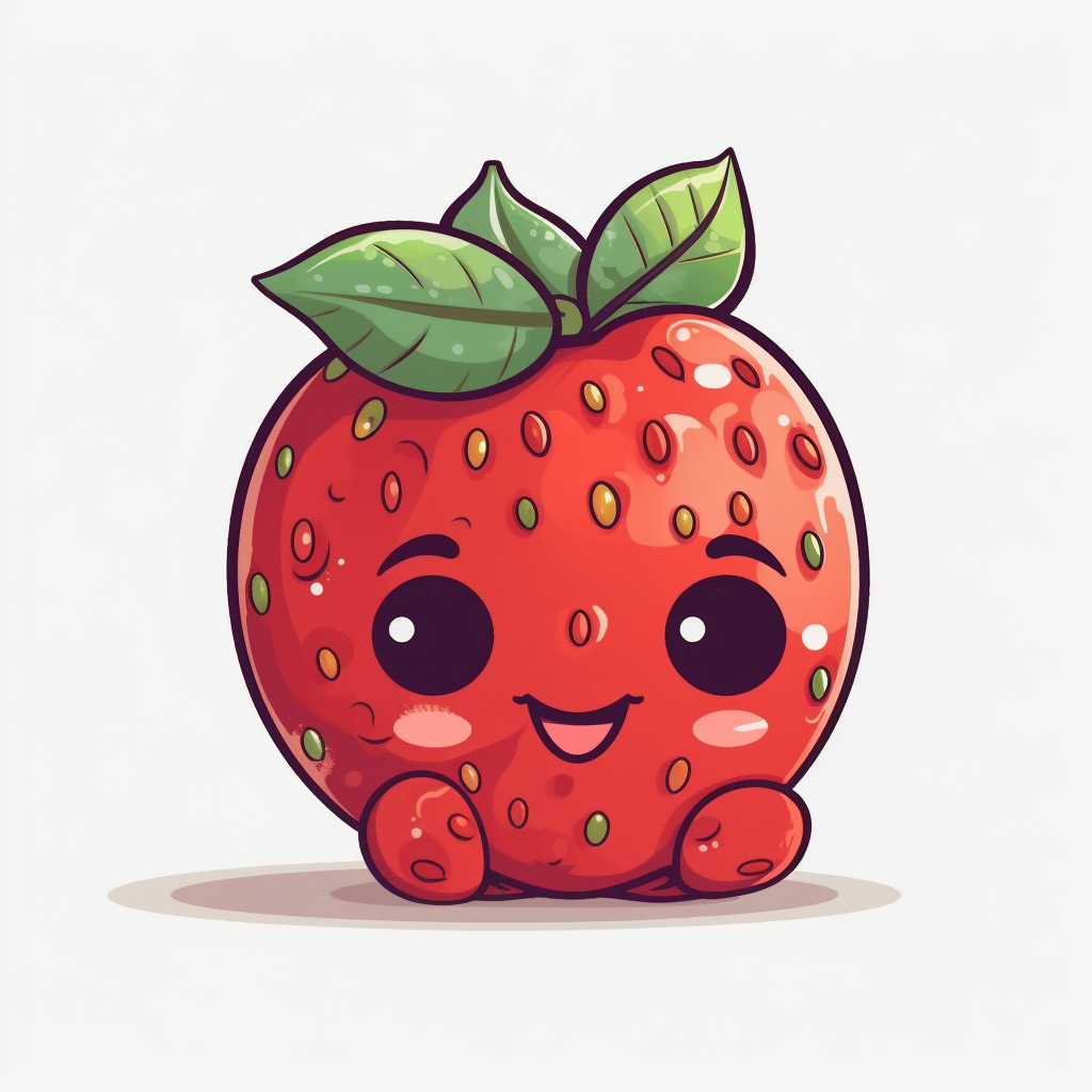 happy strawberry cliparts