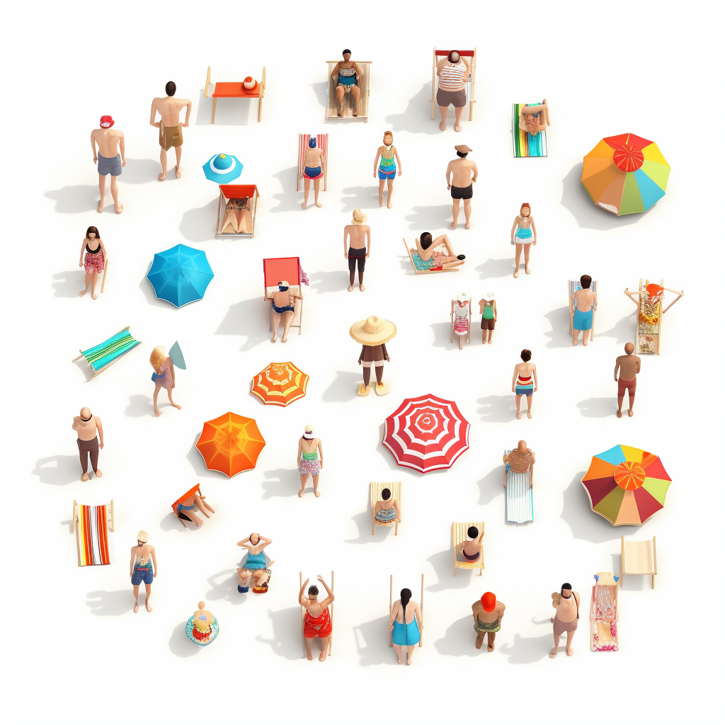 beach sunbathe cliparts