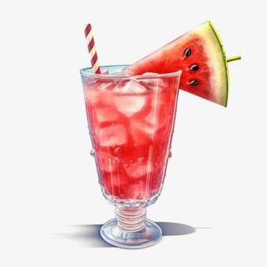 Watercolour realistic watermelon cocktail in cocktail glass with cocktail umbrella and straw beautifully detailed realistic watermelon cocktail , PNG image,transparent background ,ultra highly detailed, 18k, sharp focus, bright photo with vibrant colours, digitally enhanced,photographic, enhanced graphics, png format, straight, sharp focus, bright lighting, intricate detailed png image ,high definition,300dpi,graphic clipart,computer graphics