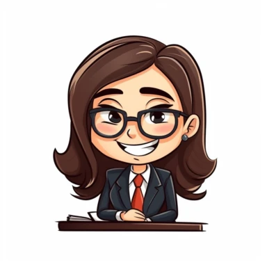 happy cute Legal Advisor face, cartoon, clipart, mascot, isolated on white background