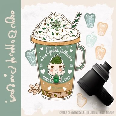 St. Patrick's coffee PNG, Lucky latte lover iced cute funny digital download, Sublimation design hand drawn Printable Graphic Clipart Shirt