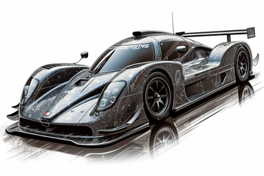 auto+racing , highly detailed, isolated on white, clipart,