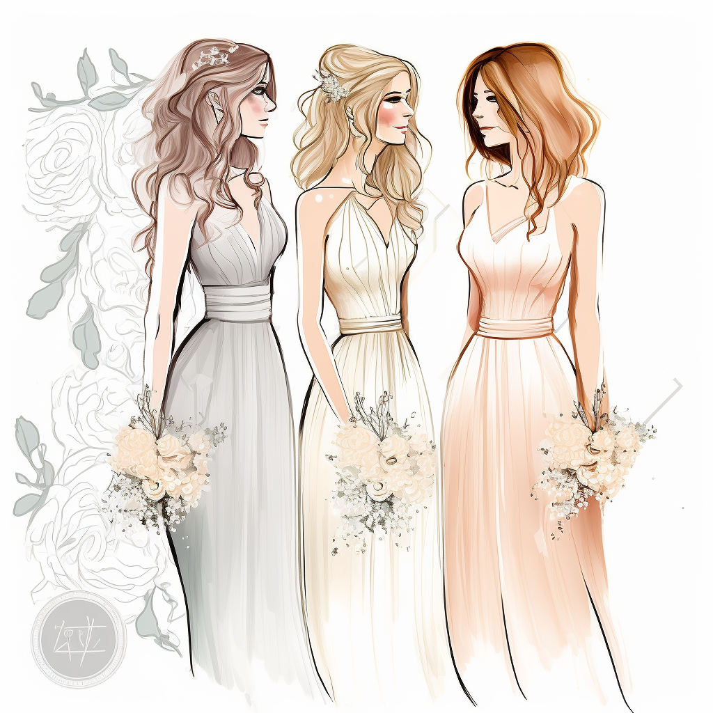 friends wedding cliparts