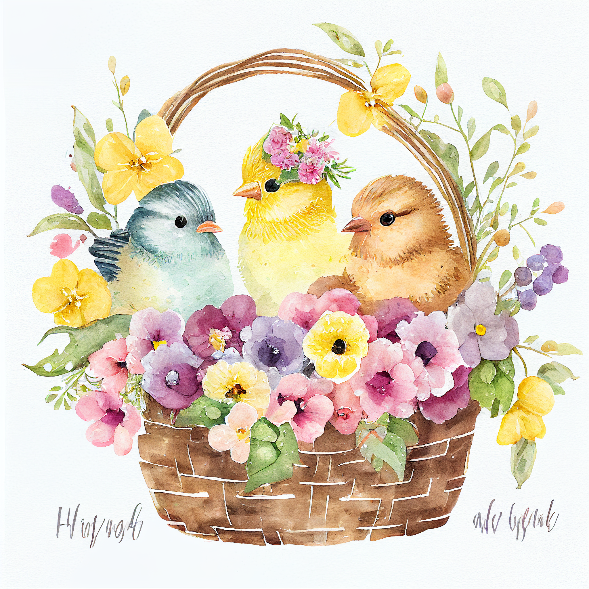 easter chick clipart