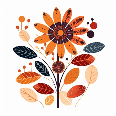 flower from Africa illustration clipart