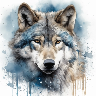 Indulge in the intricate artistry of watercolor as you bring to life a highly detailed clipart portraying a majestic wolf in a full-body portrait. With meticulous brushwork and a keen eye for detail, capture the essence of the wolf's presence and strength as it unleashes a soulful howl towards the full moon. Embrace the expressive nature of watercolor techniques, allowing the pigments to blend and flow, creating a sense of movement and vitality in the artwork. Draw inspiration from the mystical 