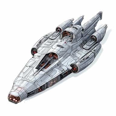 star wars titan class heavy battle ship clipart white baground