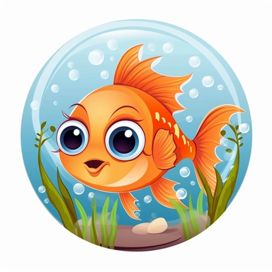 cute fish clipart for a baby bedroom
