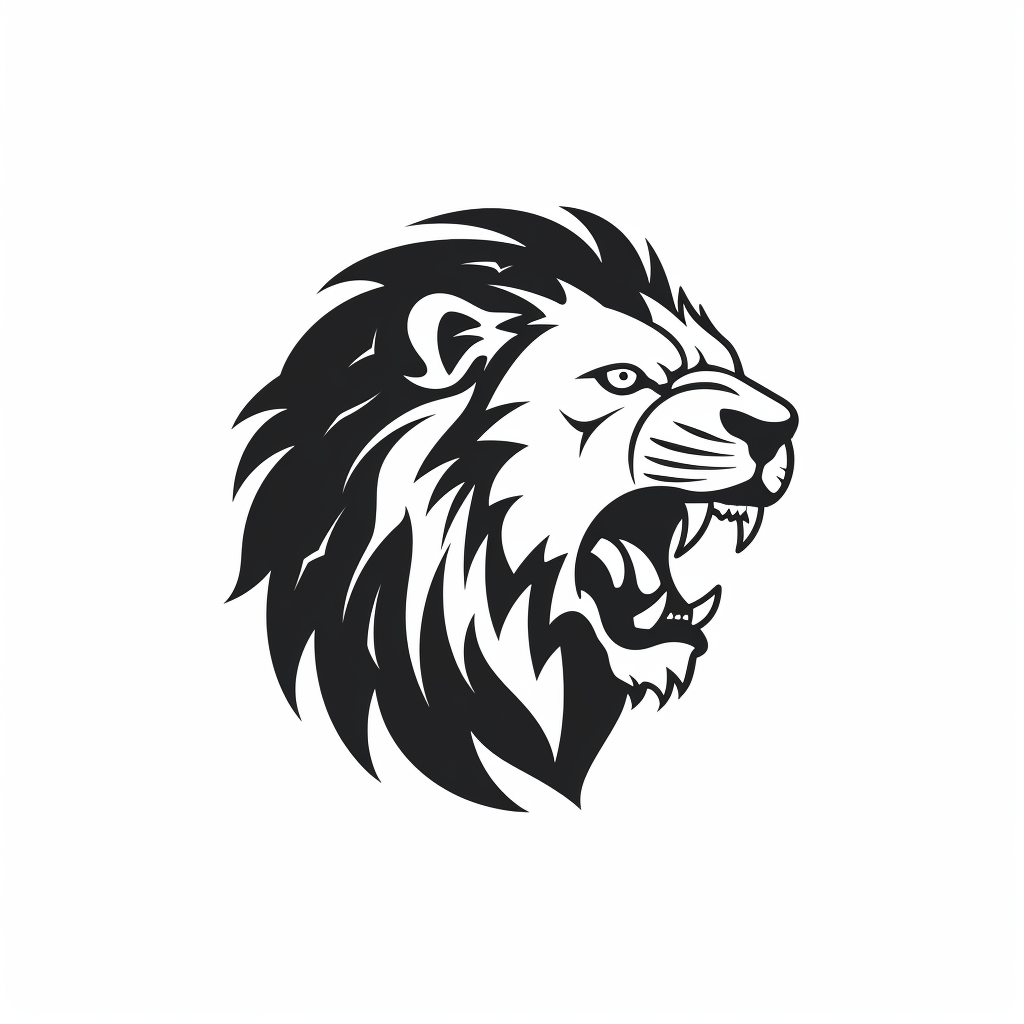 lions silhouette cliparts