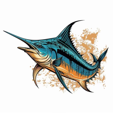 marlin clipart vector