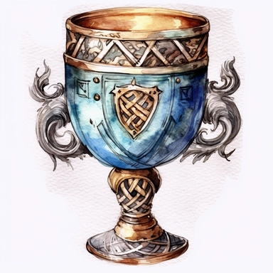 watercolor clipart realistic viking goblet