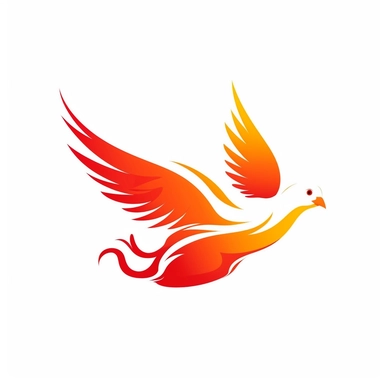 adorable simple pentecost dove clipart, white background
