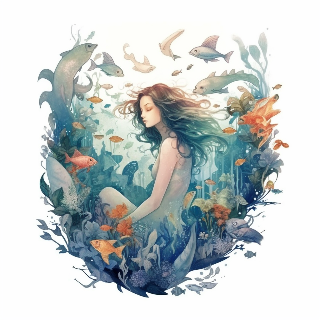 fish swim cliparts