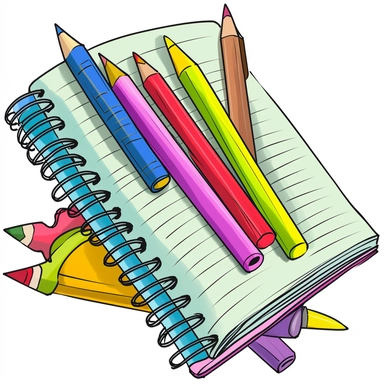 clipart notebook for elementary school fun
