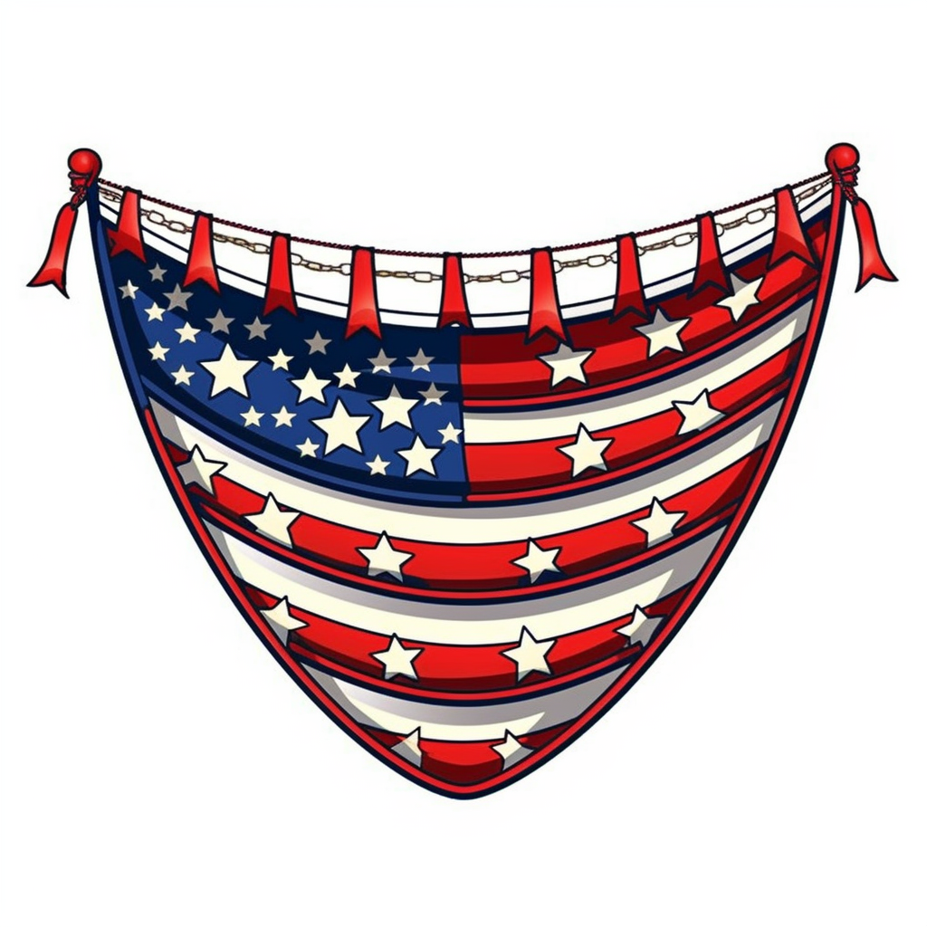 bunting flag cliparts