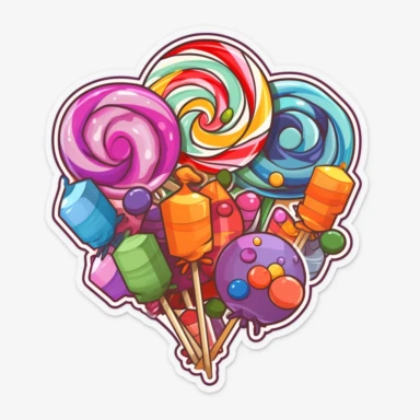 candy lollipops clipart sticker