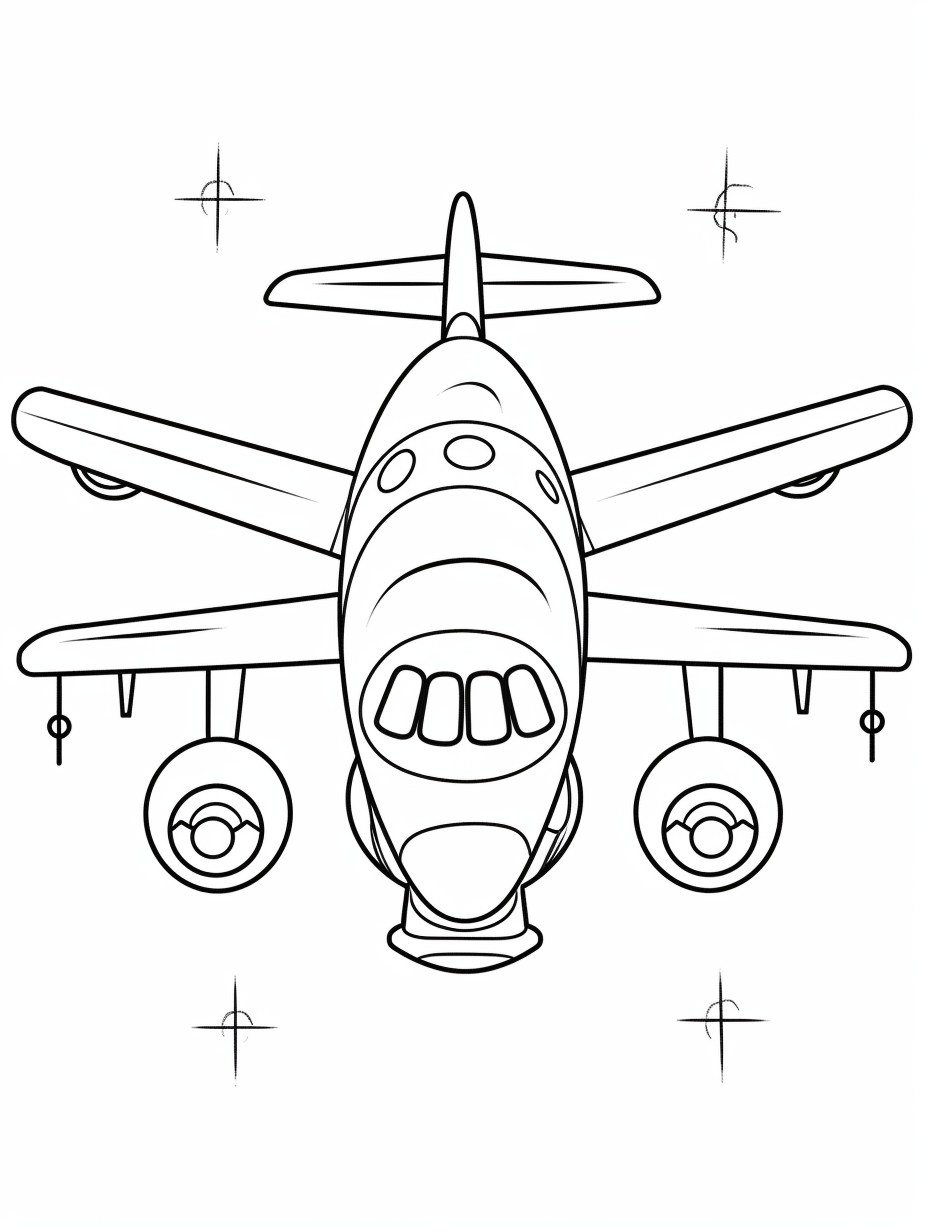 black airplane cliparts