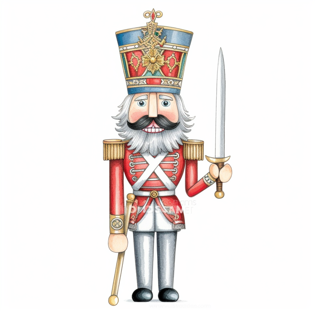 axel scheffler illustration style nutcracker, high definition, 8k