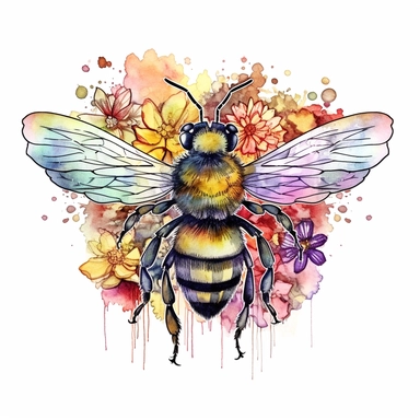 watercolor, honey bee designs cliparts, artistic, creative, intricate, detailed, beautiful, colorful, vibrant, lively, dynamic, charming, adorable, cute, realistic, fantasy, magical, natural, floral, outdoor, sunny, grassy, blooming flowers, buzzing bees, serene, peaceful, joyful, energetic, playful, whimsical, soft, gentle, cheerful, imaginative, digital, high-resolution, 3D, computer-generated, photorealistic, honey bee designs cliparts, wooden, night, materials, honey bee designs cliparts, ir