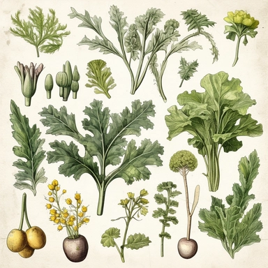 Clipart, vintage, watercolor, Ancient Herbals, botanical illustration, hand drawn, texture