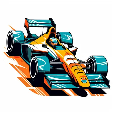 Are you sure you want to imagine 10 prompts of Contemporary and vibrant vector clipart featuring a stylized Indy car, represented by bold lines and abstract shapes, highlighting the car's distinctive design and speed, suitable for use in logos, icons, or racing-related infographics, on a clean white background