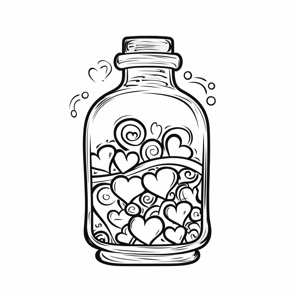 hearts line cliparts