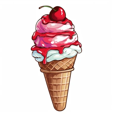 ice cream cone clip art white background