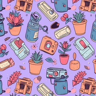 aesthetic, clipart, girly pattern