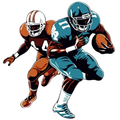clipart nfl football player tackling