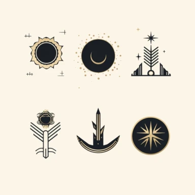 4 svg clipart symbol icons modern minimal geometric metaphysical boho edgy cosmos delicate minimalism existential aesthetic