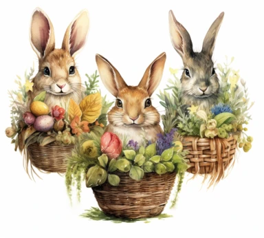 hedge clipart set hedges in a basket watercolor drawing, in the style of martin wittfooth, characterful animal portraits, ivanovich pimenov, sharp/prickly, miniaturecore, depiction of animals, wiesław wałkuski