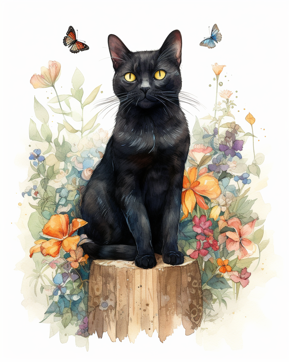 cat sitting cliparts