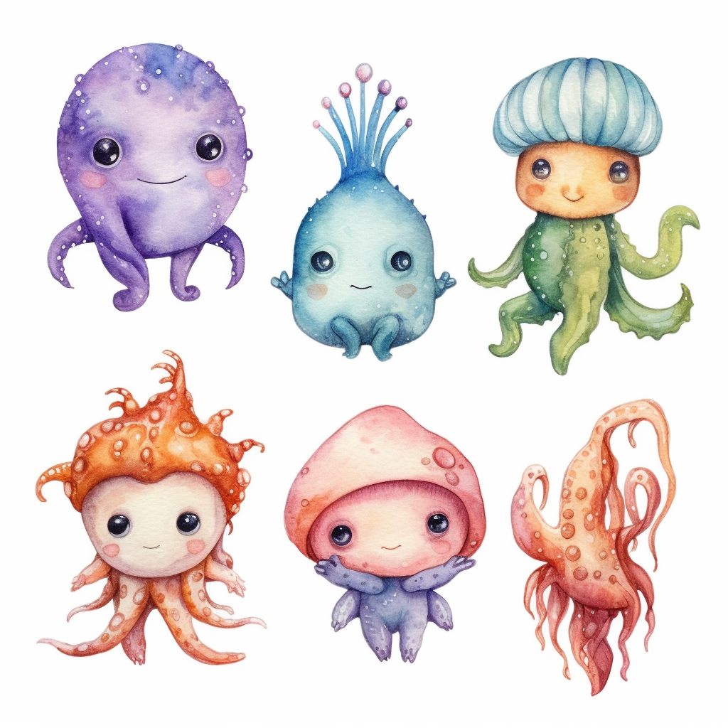 cliparts sea creatures