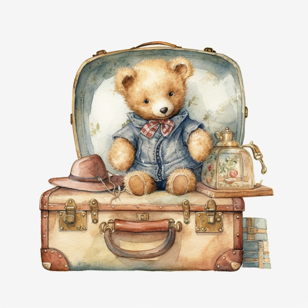cute suitcase cliparts
