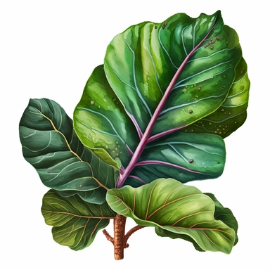 watercolour beautiful fiddle leaf fig tropical leaf with beautiful beautifully detailed realistic fiddle leaf fig tropical leaf png image,high resolution,300dpi,graphic clipart,computer graphics