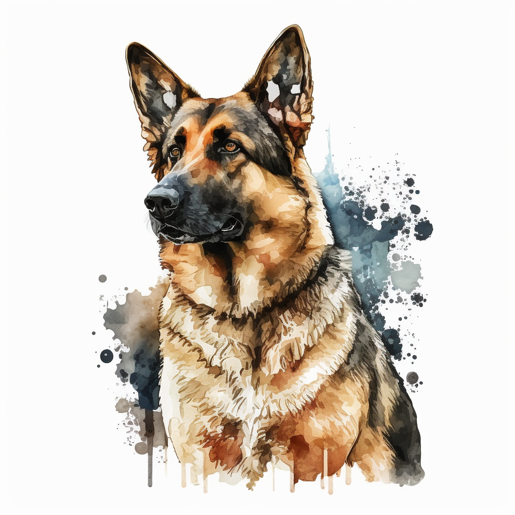 german shepherd clipart
