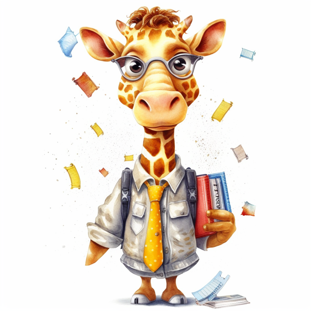giraffe background cliparts