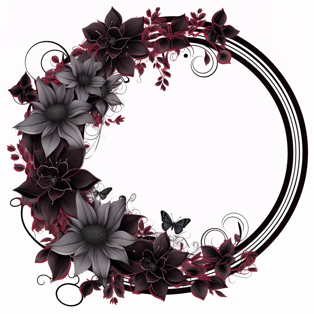 leaves circle cliparts