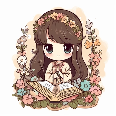 clipart, kawaii chibi, Bible book