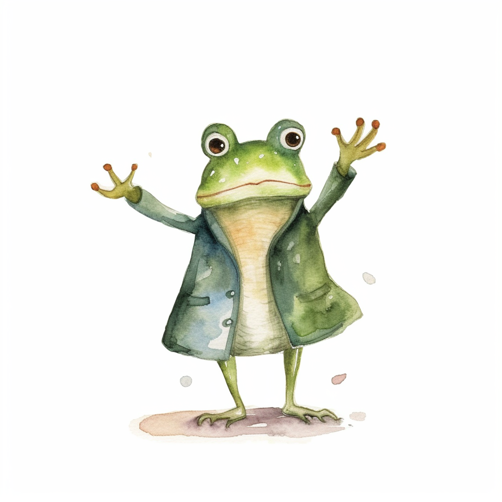 cartoon frogs clipart