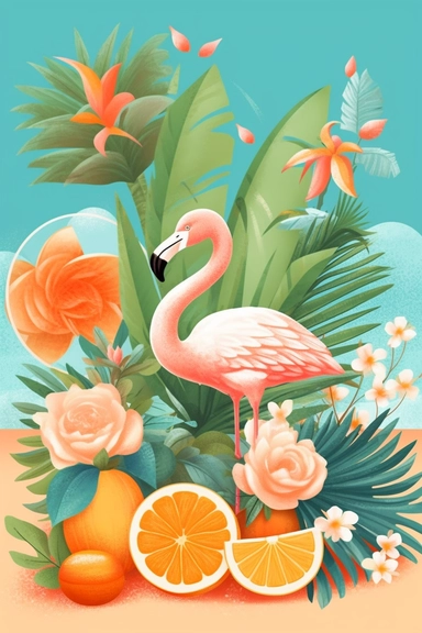 florida summer inspired clipart