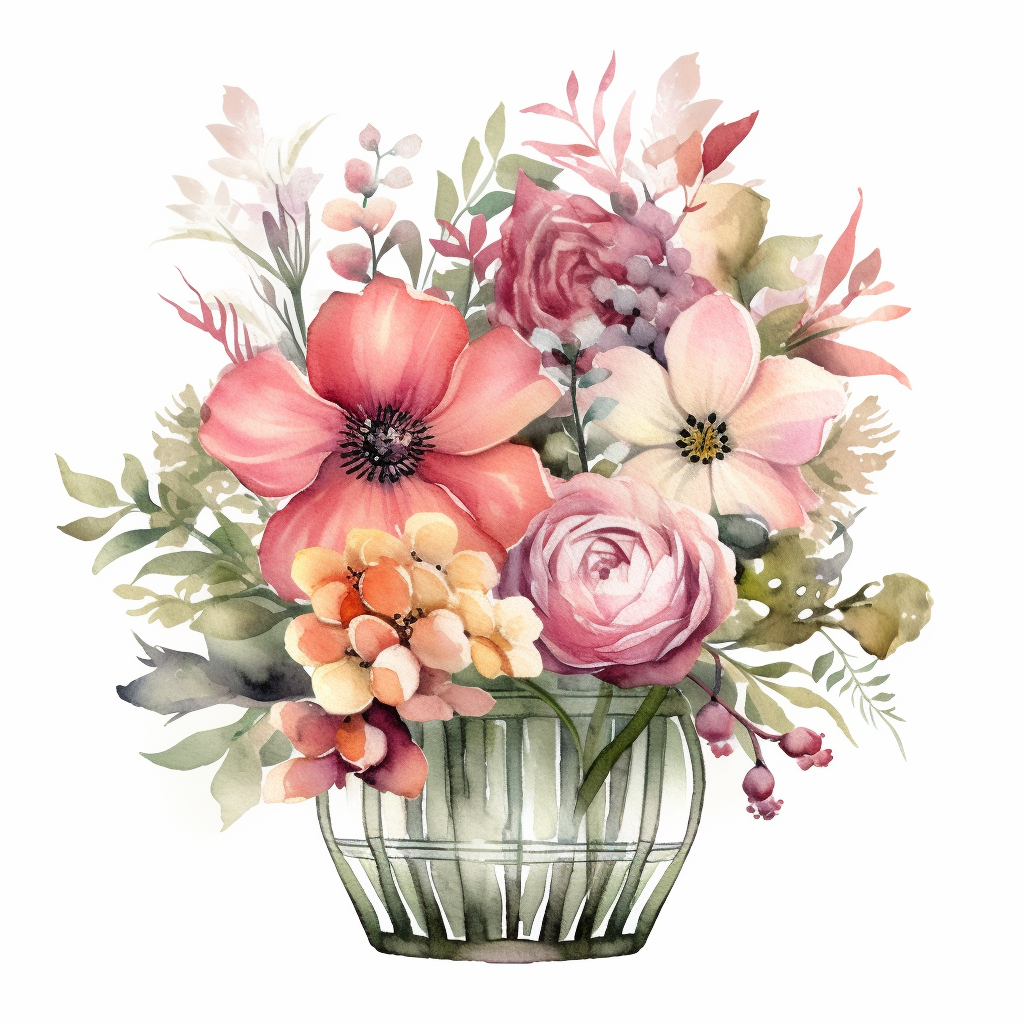cartoon flower cliparts