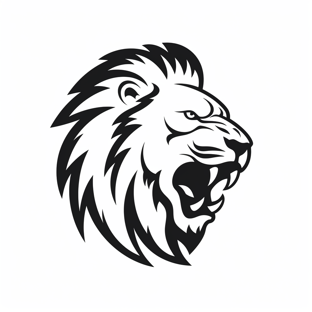 lions silhouette cliparts