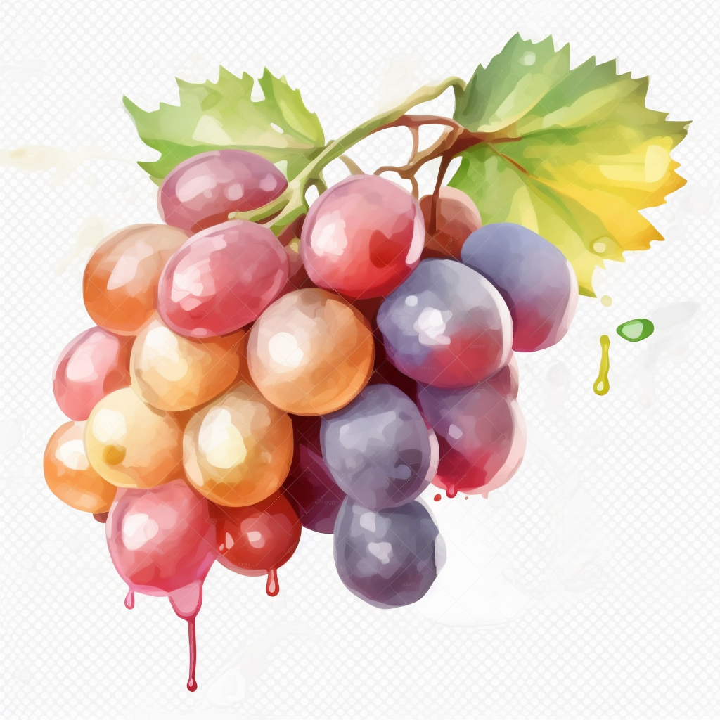 grapes clipart black and white