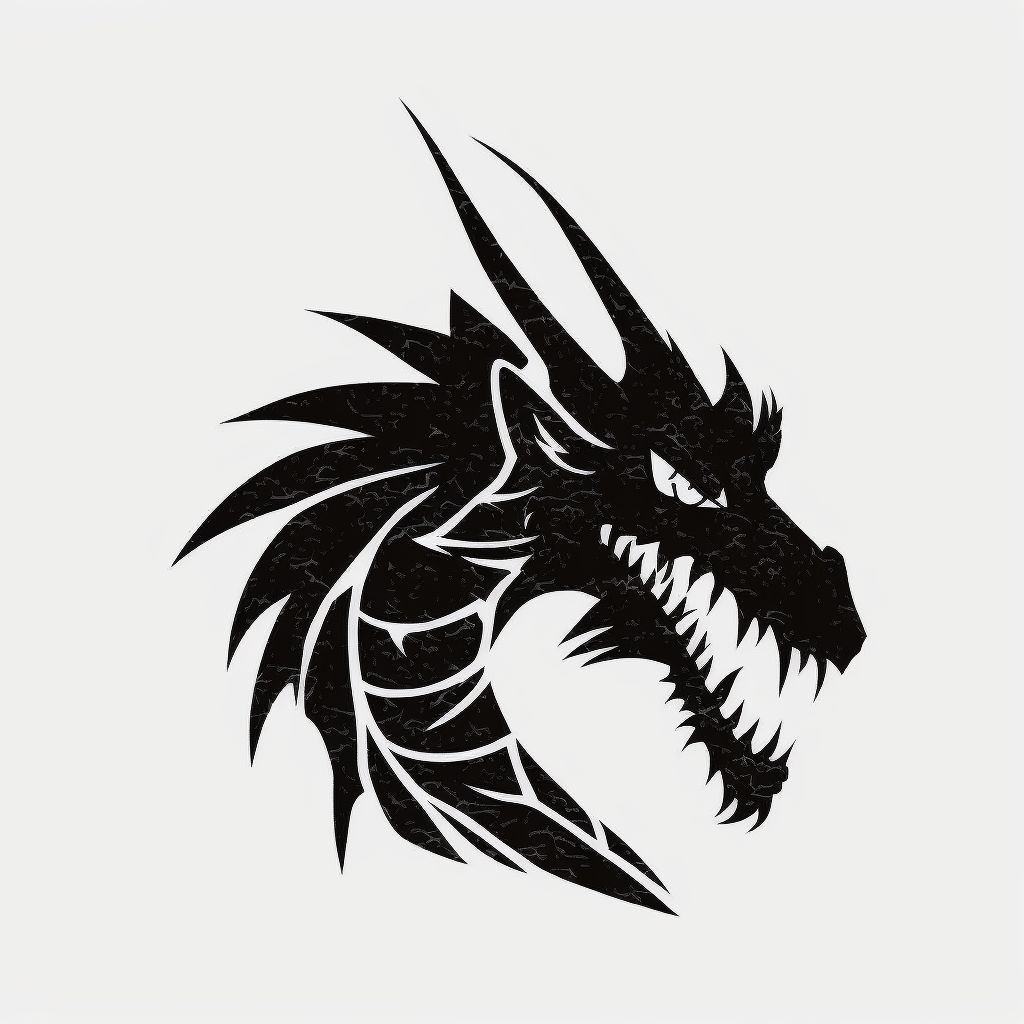 dragon silhouette cliparts