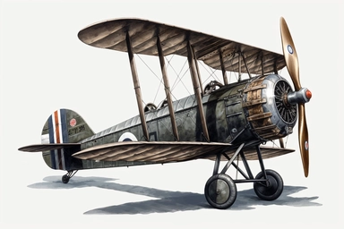 Bristol Type 22, WW1 fighter plane, Clipart, PNG Clipart, Illustration clipart, 4K, extremely detailed