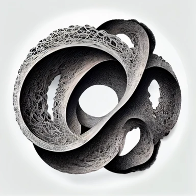 extremely detailed infinity symbol, clipart, white background