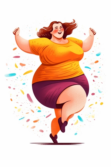 colour pencil clipart, fullbody extremly fat woman does gymnastics, hd, on white background, space out,