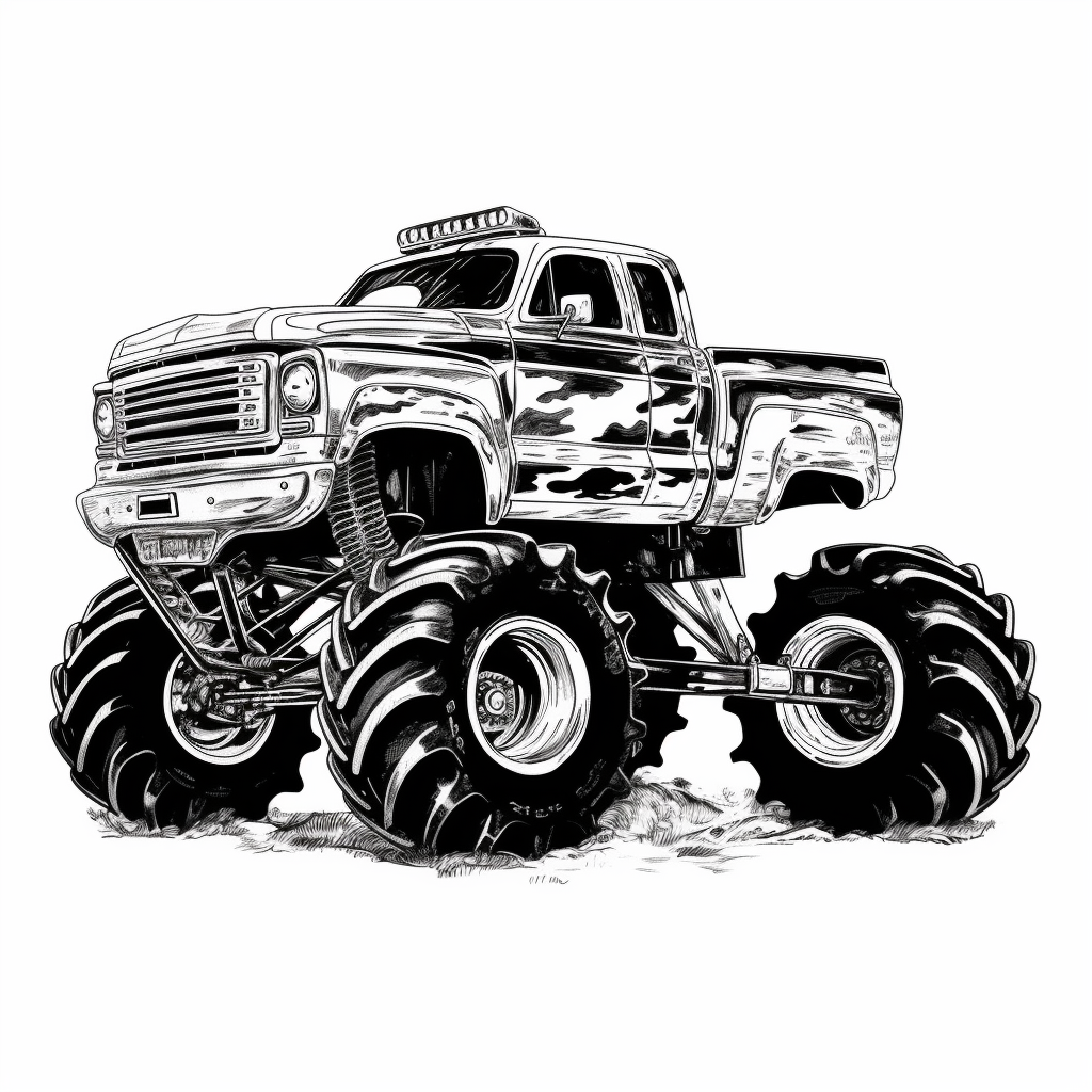 black truck cliparts
